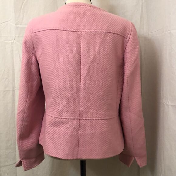 Talbots womens pink button front jacket. 100% cotton size 10 - Picture 4 of 10
